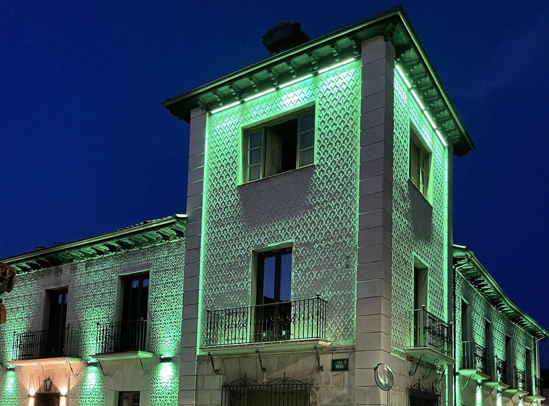 iluminación para el exterior de una edificio