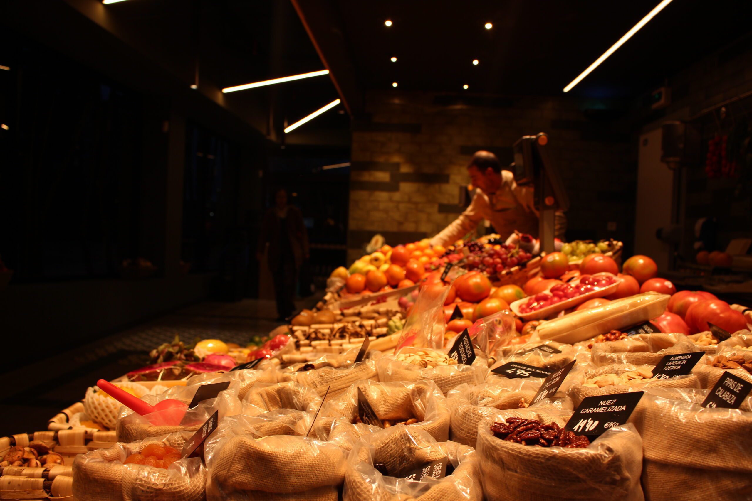 iluminación de productos a granel