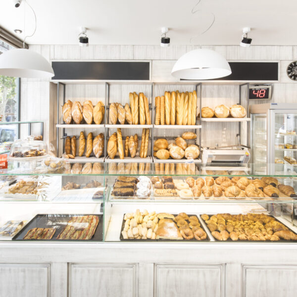 iluminación para mostrador de pan