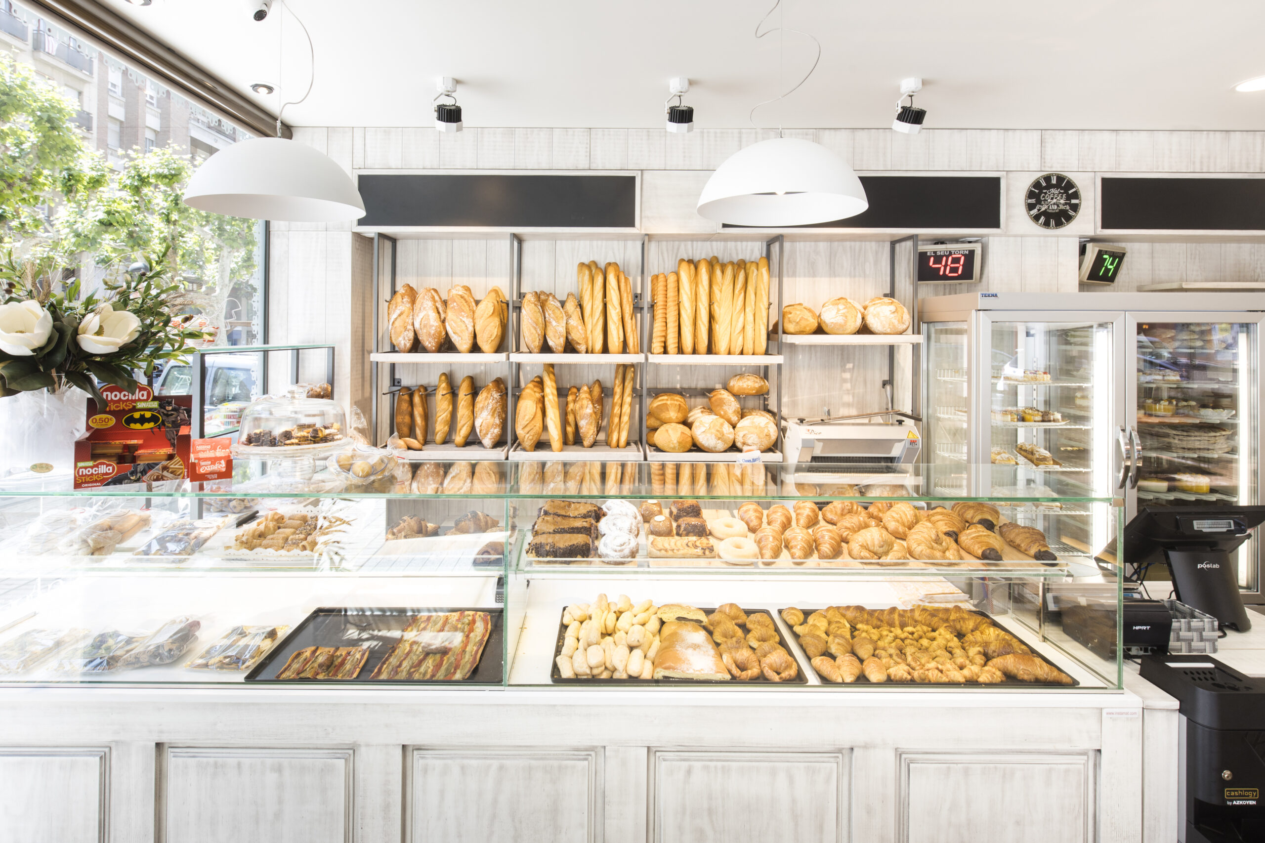 iluminación de panadería