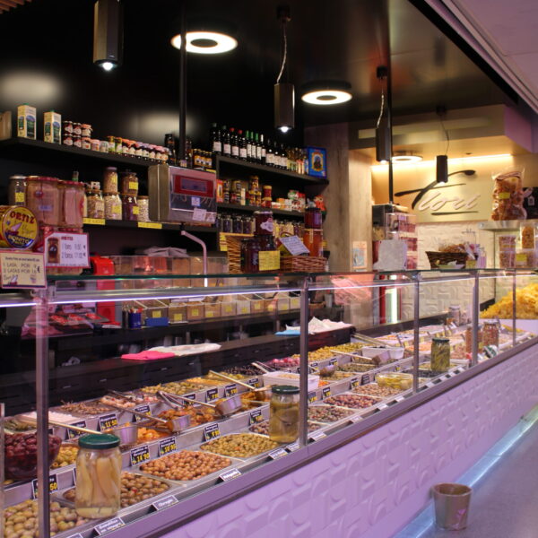 iluminación de vitrina de conservas